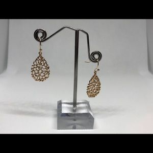 Gold filled edgeless filigree earrings